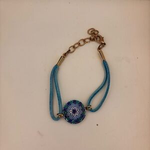Blue and Gold Bracelet
